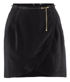 Saia Envelope fina Importada H&M Lisa Preta P M G